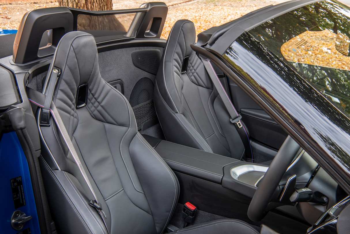 The cabin doesn’t feel like it’s been shrink-wrapped to your body. (M40i model shown)